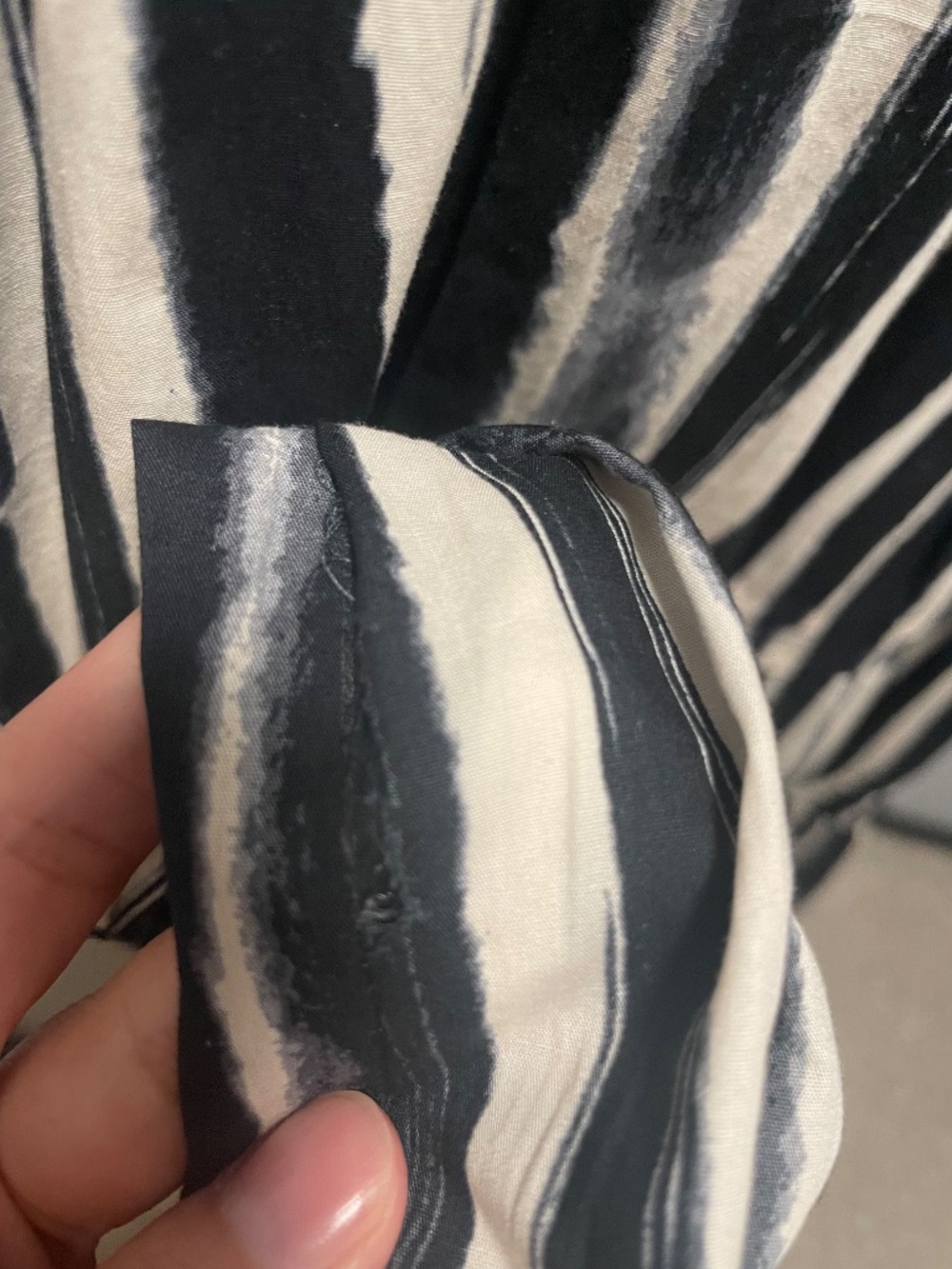 Anthropologie The Somerset Maxi Dress Black Striped (small flaw) Large - Picture 5 of 5